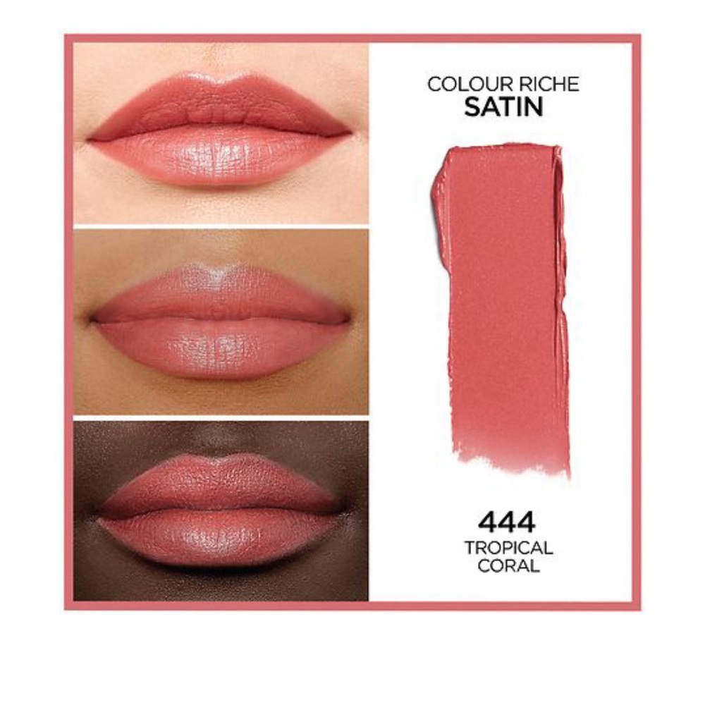🌟3x Host Pick🌟L’Oreal Paris Tropical Coral Satin Lipstick - Picture 4 of 4